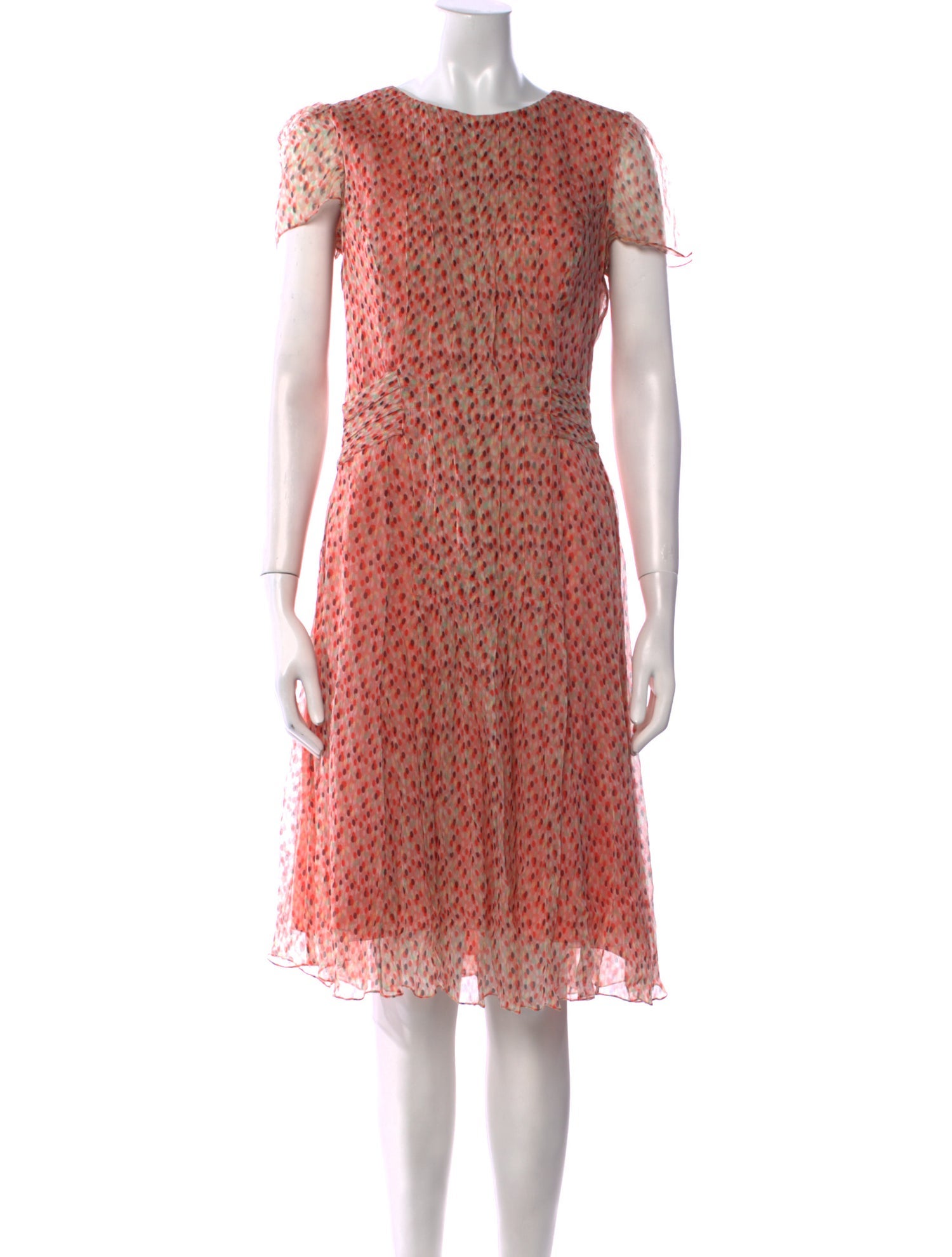 CH Carolina Herrera Silk Knee-Length Dress