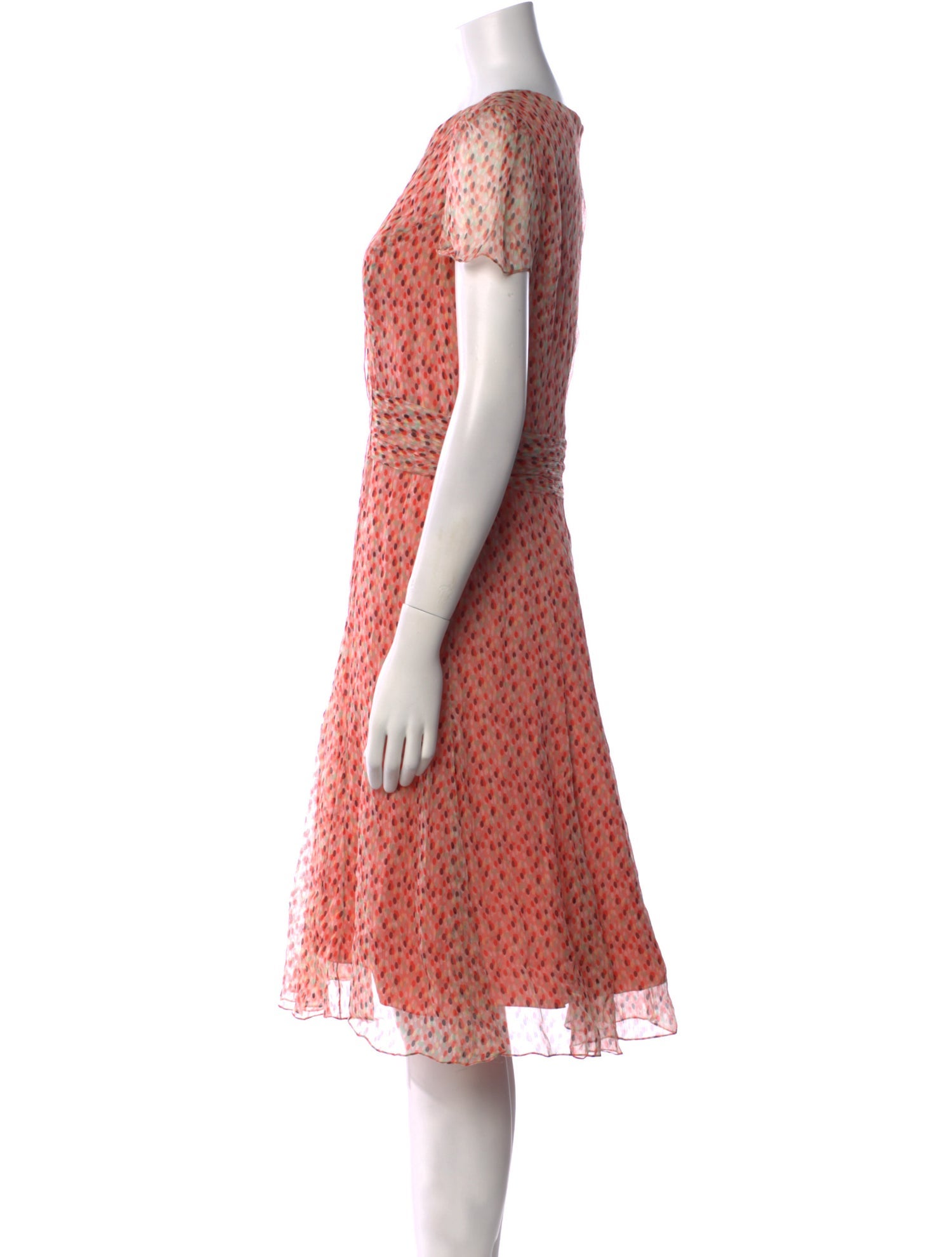 CH Carolina Herrera Silk Knee-Length Dress