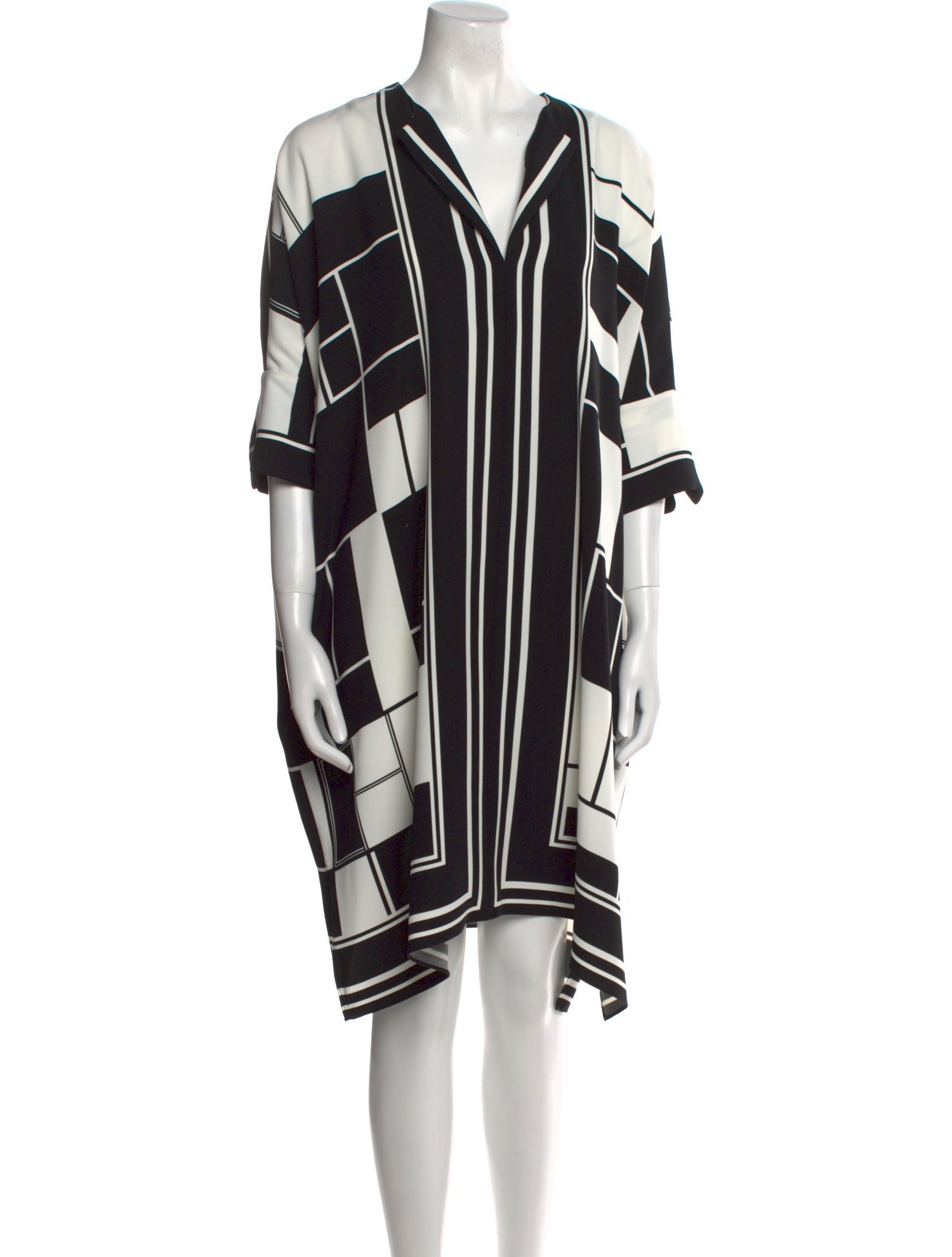 CH Carolina Herrera Printed Knee-Length Dress