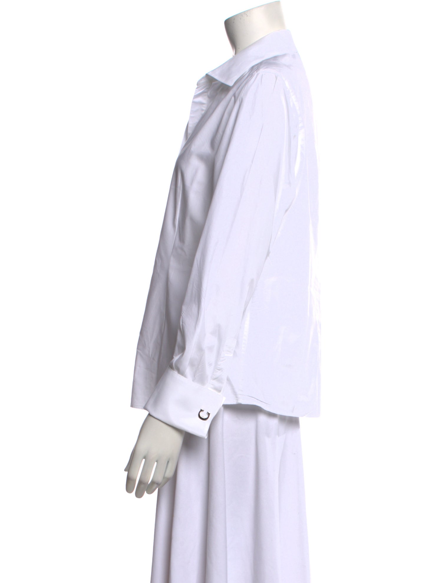 CH Carolina Herrera Long Sleeve Button-Up Top