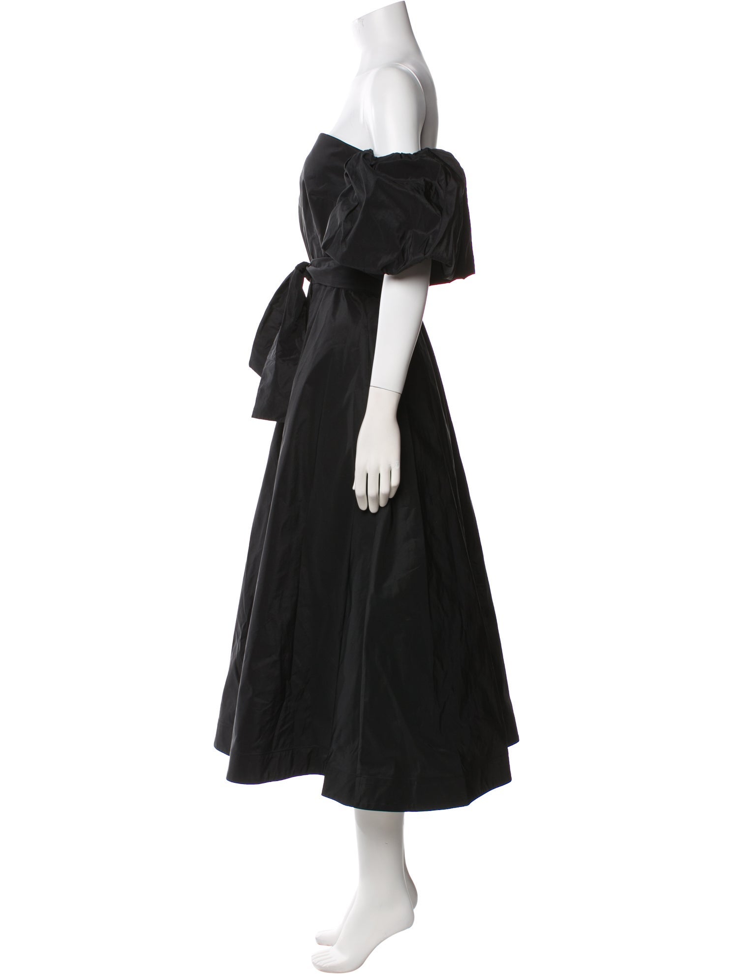 CH Carolina Herrera Off-The-Shoulder Midi Length Dress