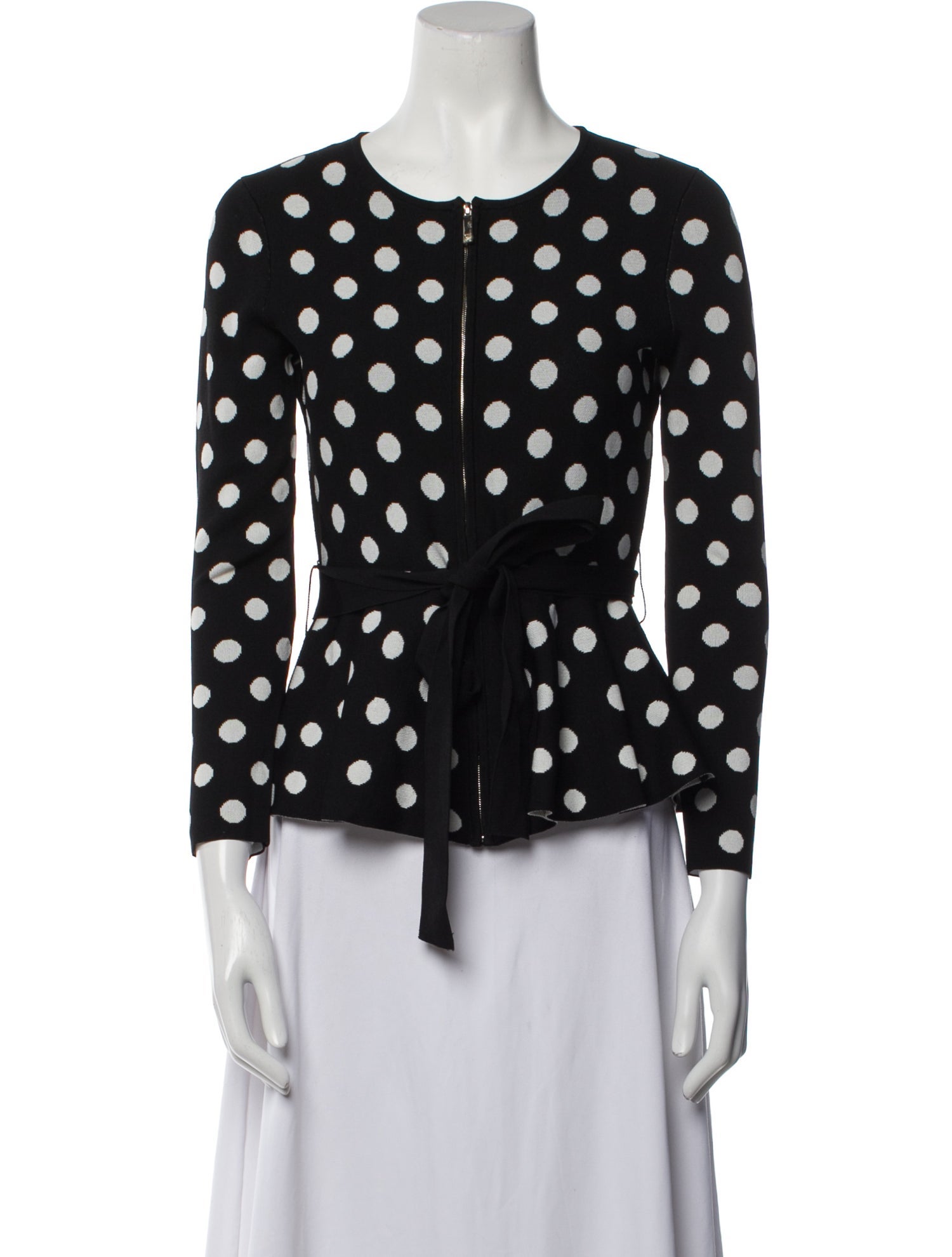 CH Carolina Herrera Polka Dot Print Evening Jacket