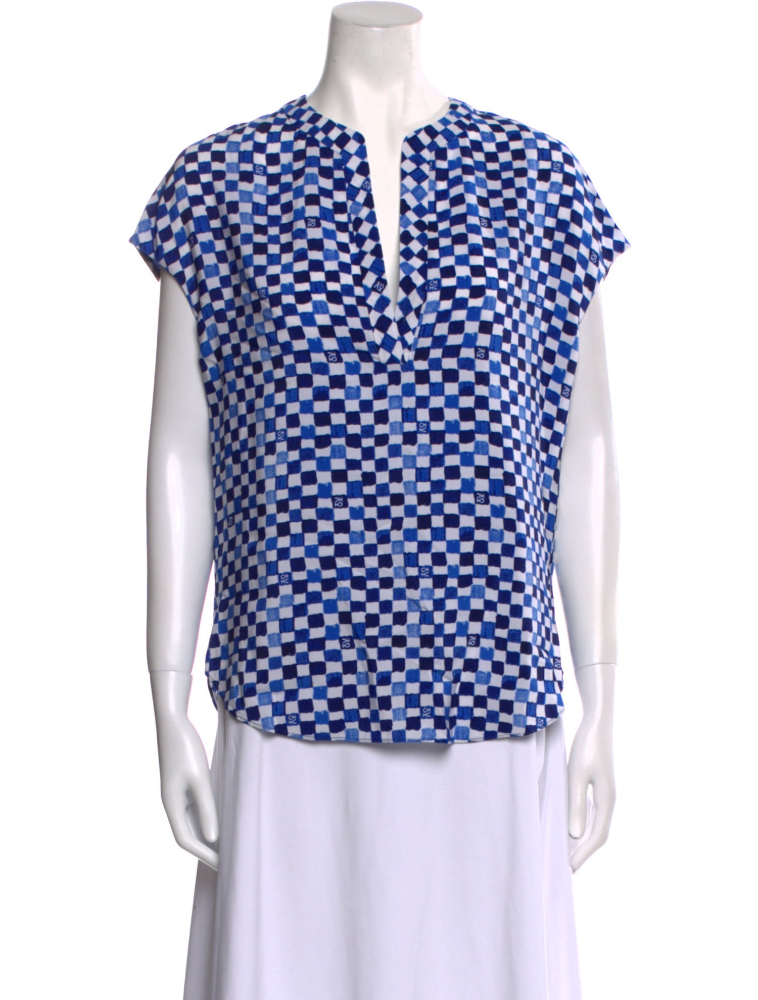 CH Carolina Herrera Silk Printed Blouse