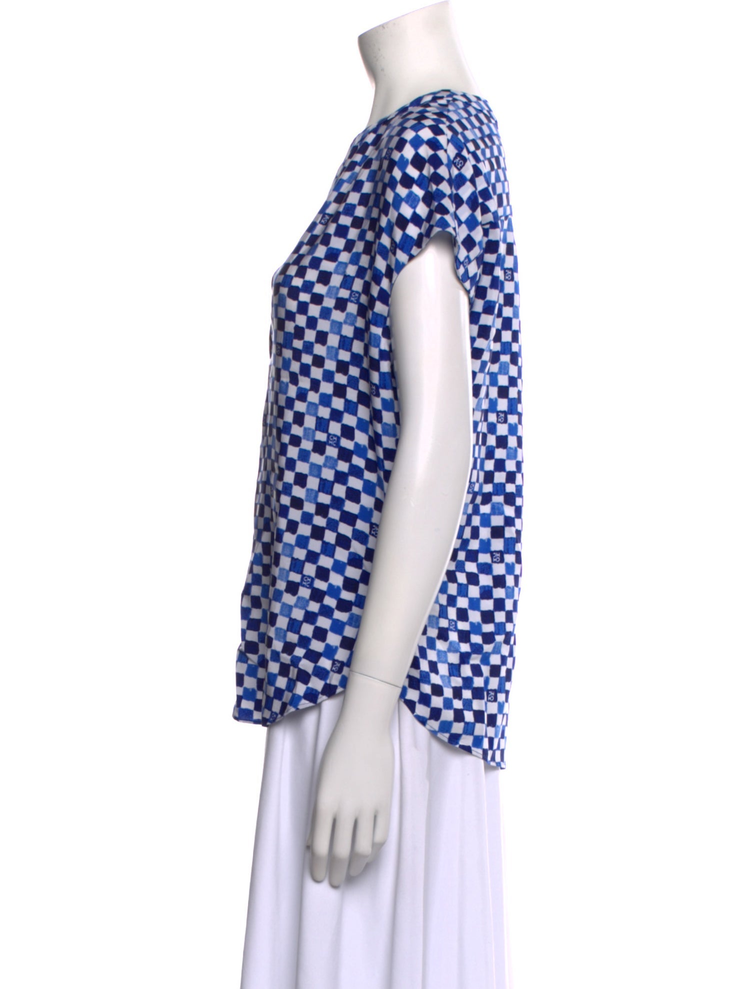 CH Carolina Herrera Silk Printed Blouse