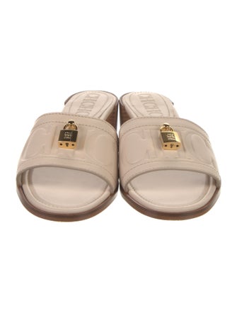 CH Carolina Herrera Leather Slides