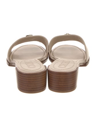 CH Carolina Herrera Leather Slides