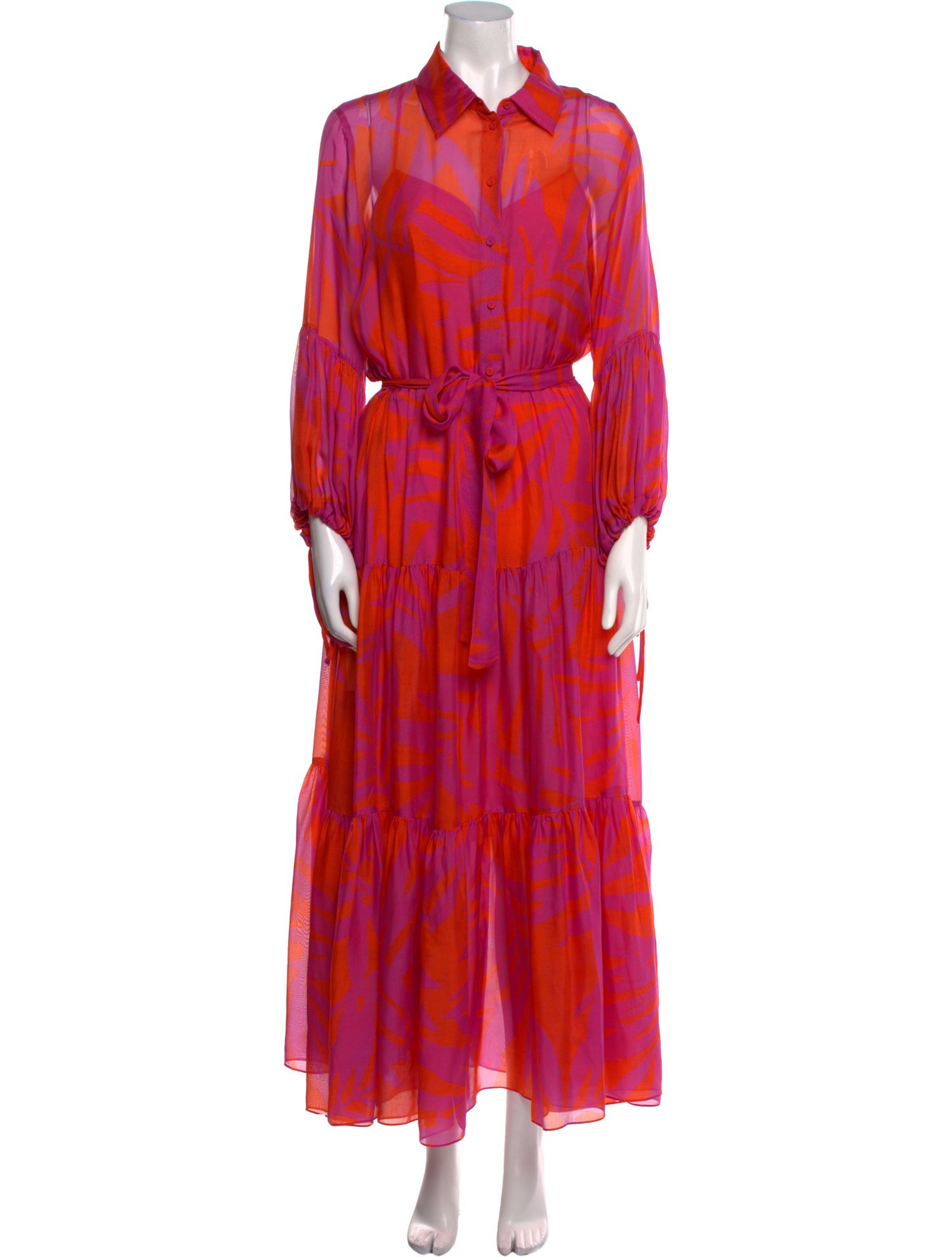 CH Carolina Herrera Silk Long Dress