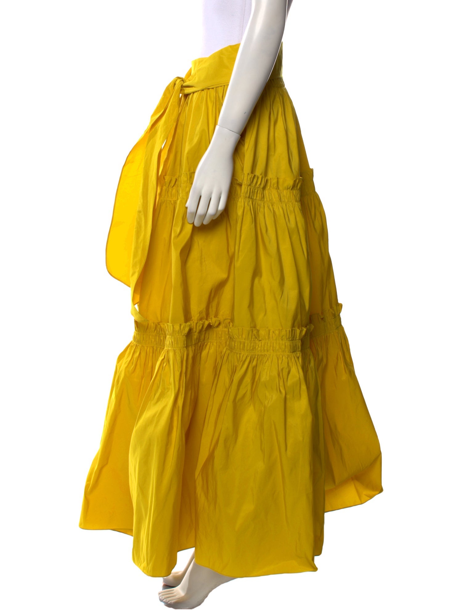 CH Carolina Herrera Ruffle Embellishment Long Skirt