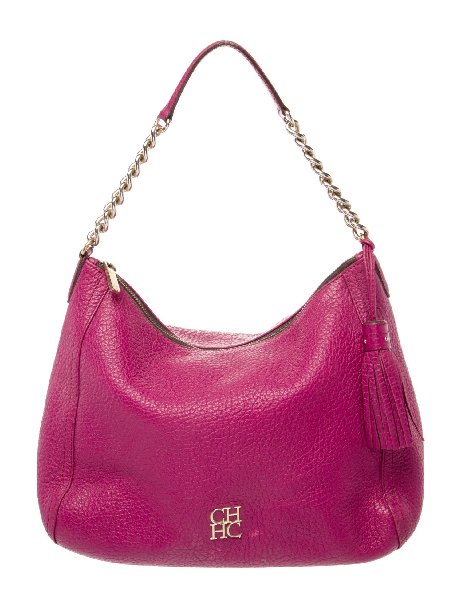 CH Carolina Herrera Leather Shoulder Bag