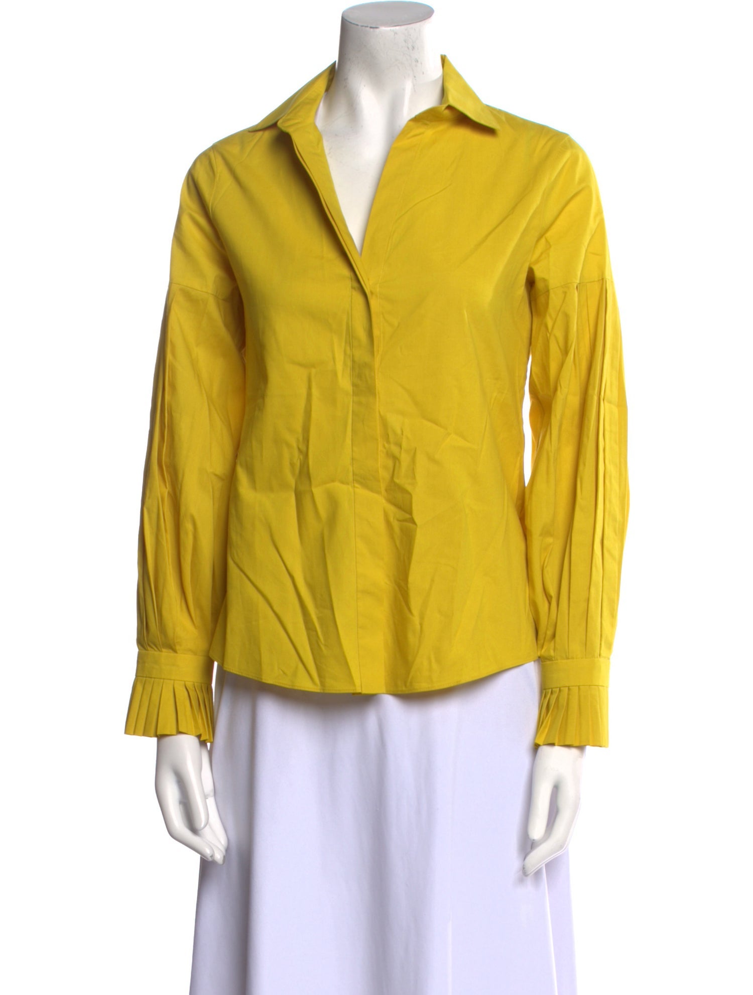 CH Carolina Herrera Long Sleeve Button-Up Top