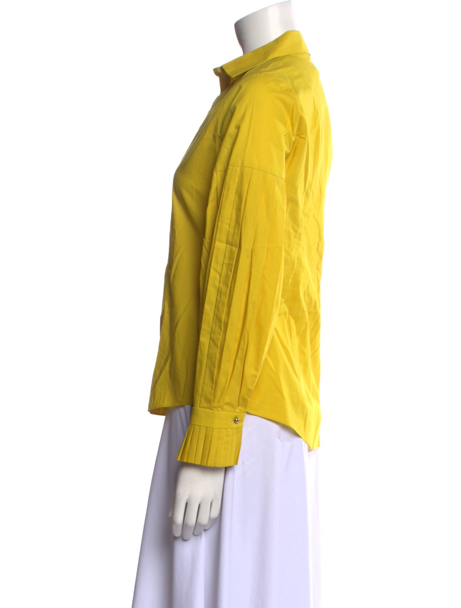 CH Carolina Herrera Long Sleeve Button-Up Top