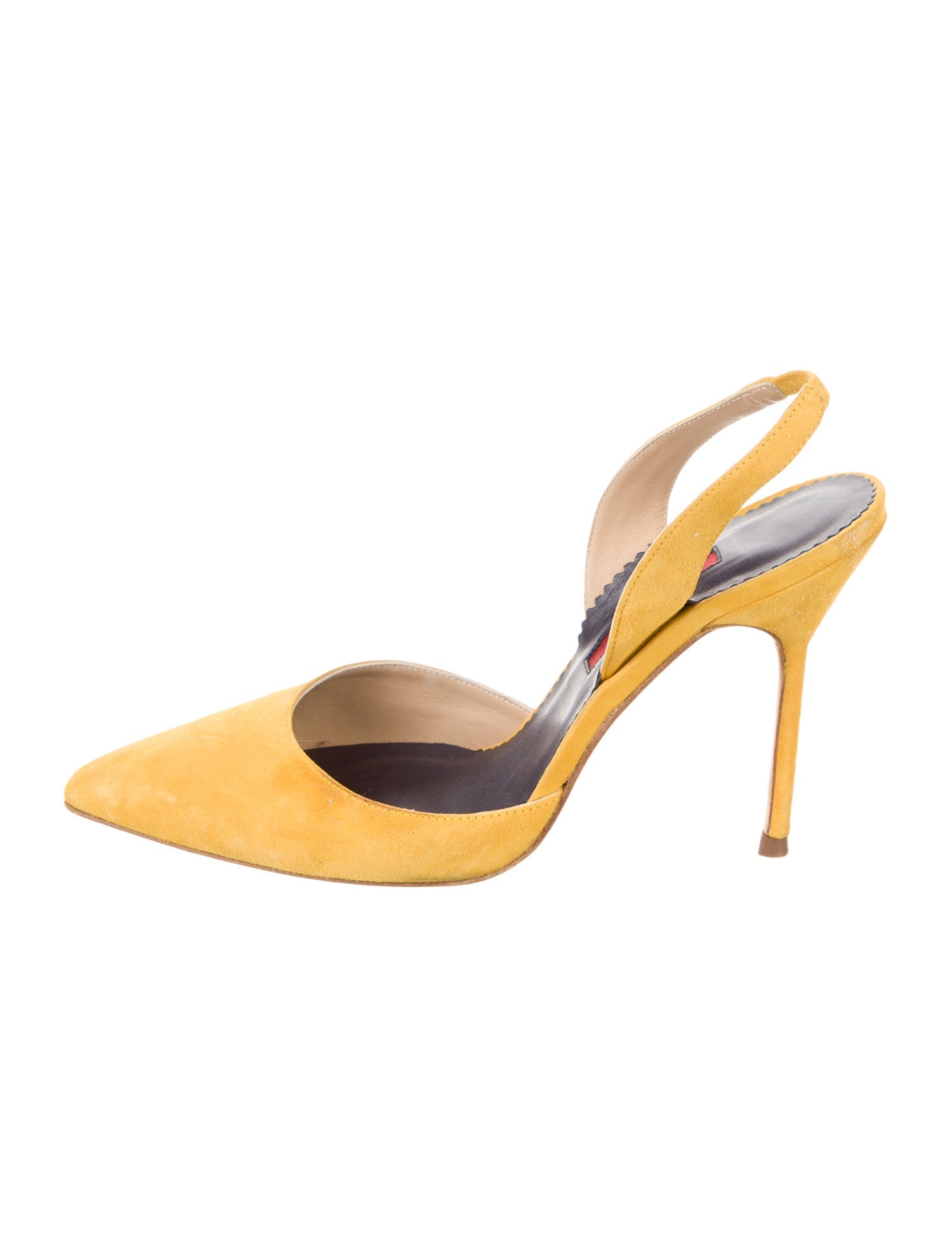 CH Carolina Herrera Suede Slingback Pumps