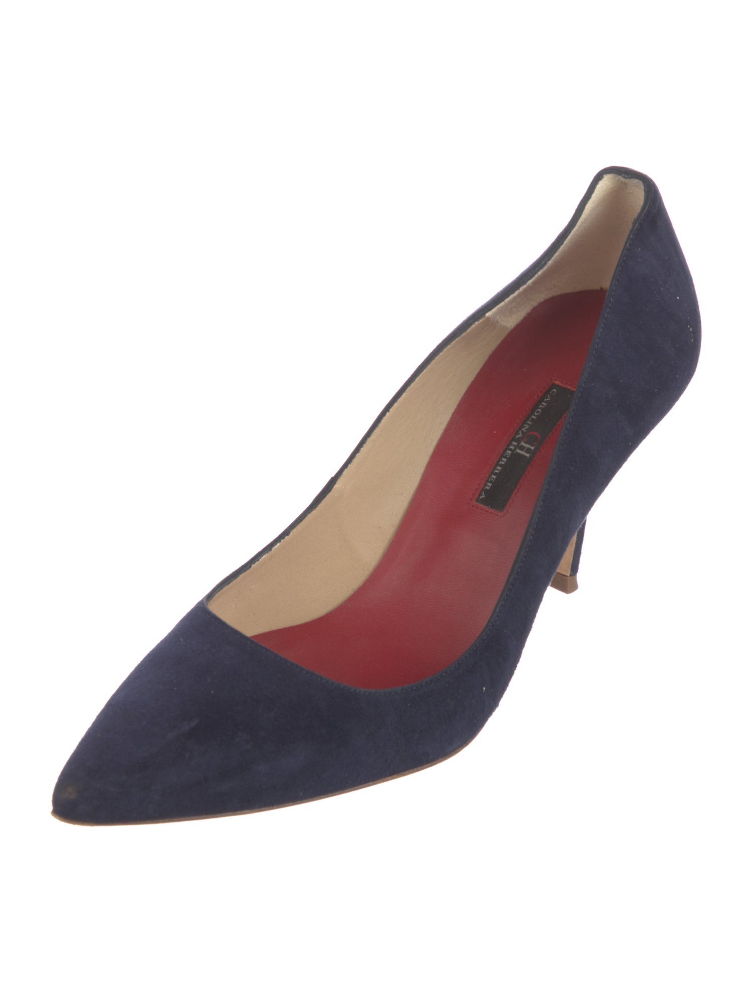 CH Carolina Herrera Suede Pumps