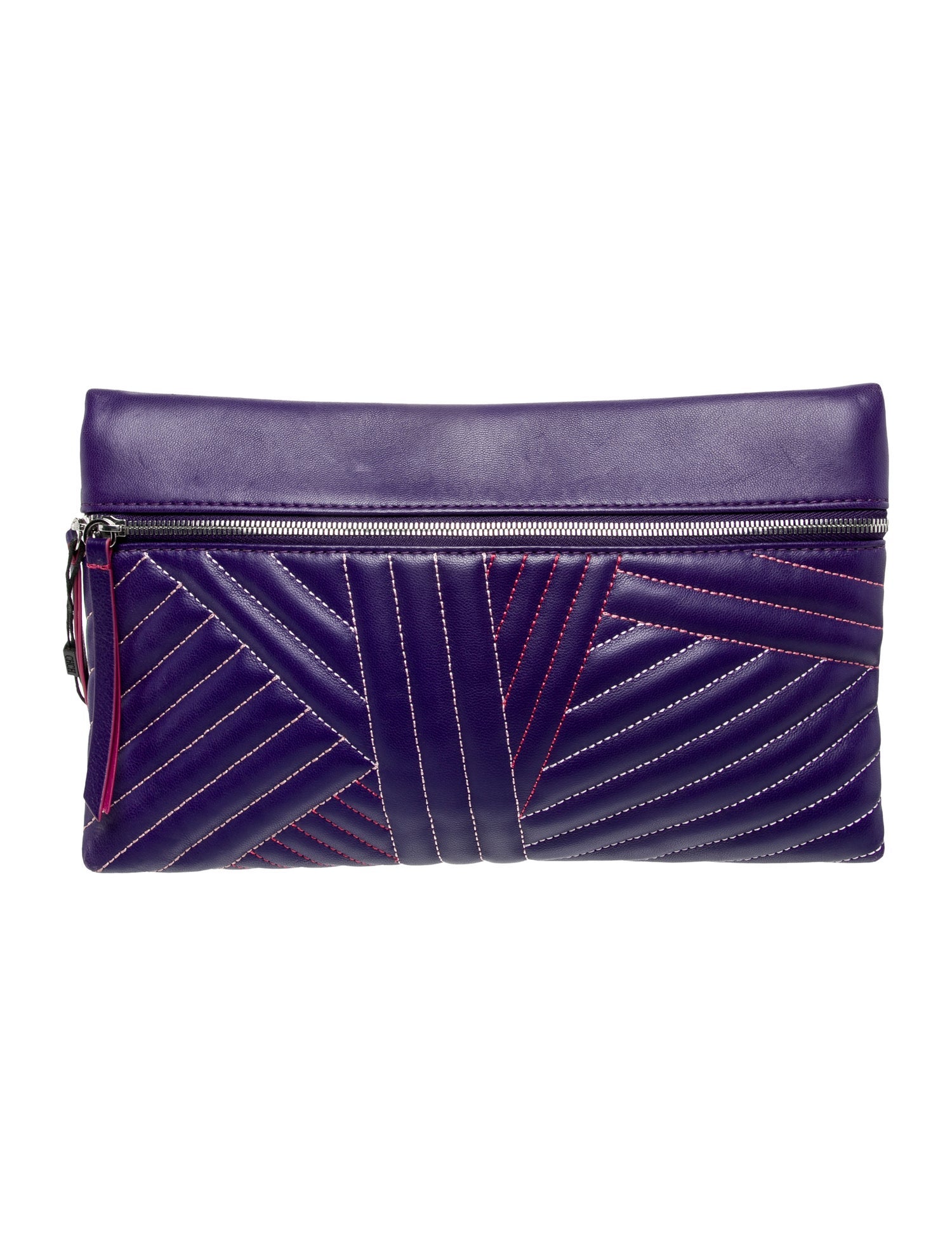 CH Carolina Herrera Leather Clutch
