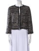 CH Carolina Herrera Wool Tweed Pattern Evening Jacket