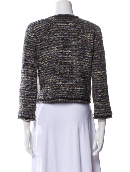 CH Carolina Herrera Wool Tweed Pattern Evening Jacket