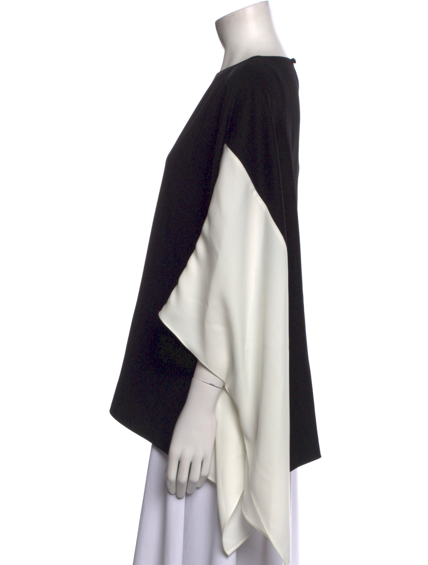 CH Carolina Herrera Bateau Neckline Short Sleeve Blouse