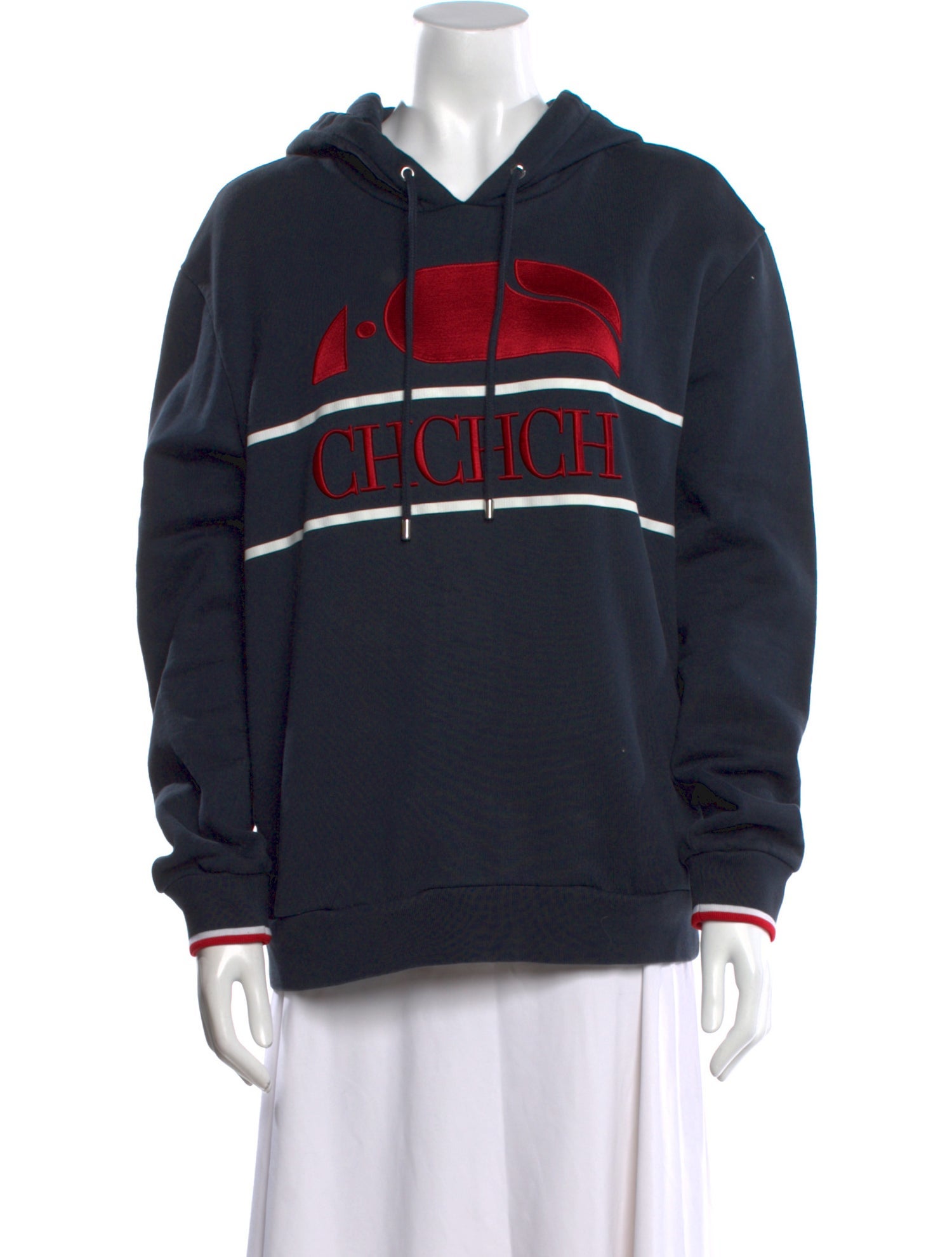 CH Carolina Herrera Graphic Print Crew Neck Sweatshirt