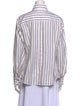 CH Carolina Herrera Striped Long Sleeve Button-Up Top