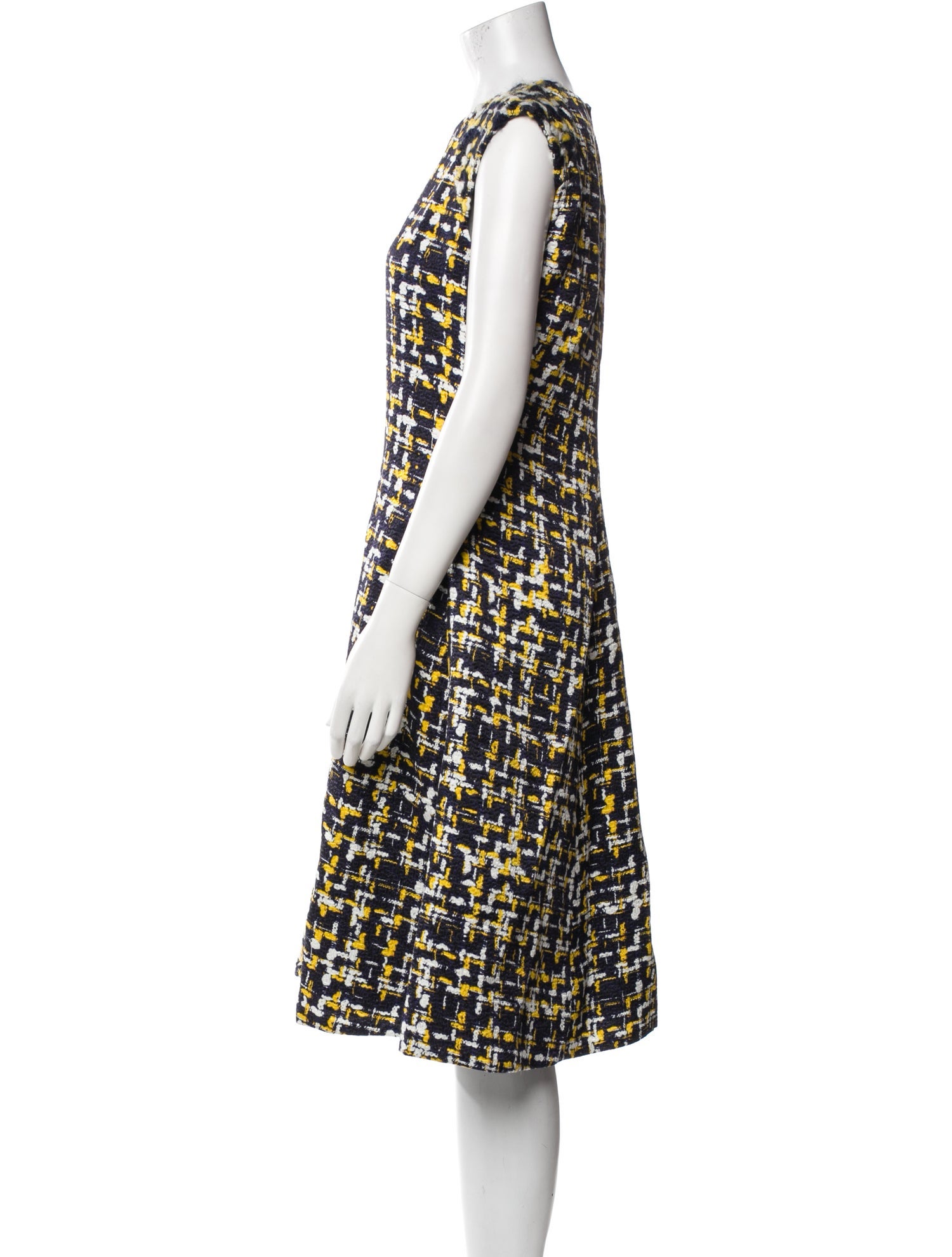 CH Carolina Herrera Printed Midi Length Dress