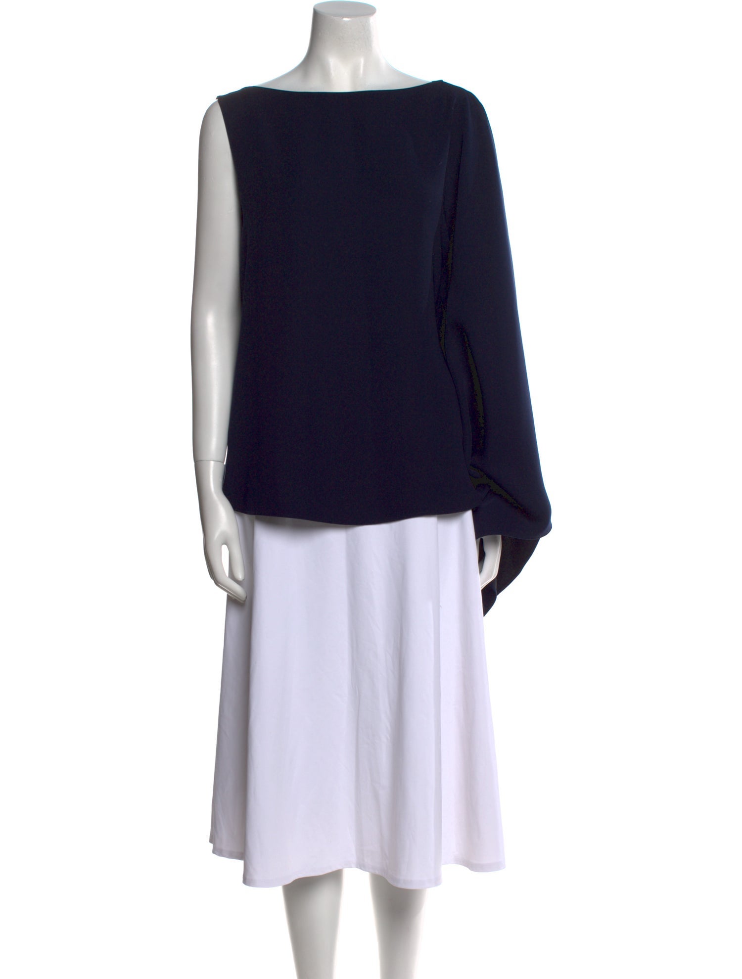 CH Carolina Herrera Bateau Neckline Long Sleeve Tunic