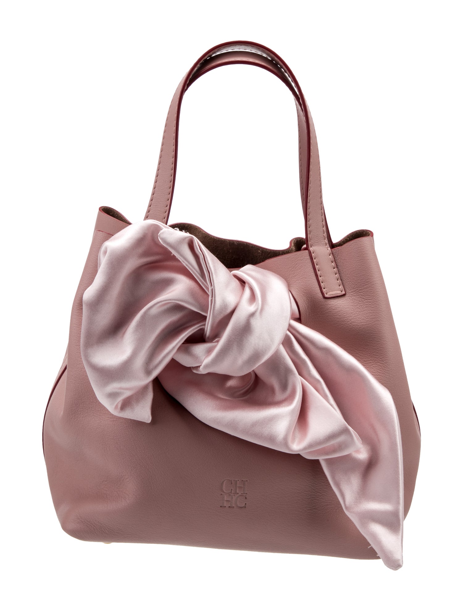 CH Carolina Herrera Leather Top Handle Bag