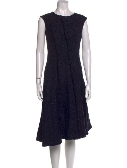 CH Carolina Herrera Crew Neck Midi Length Dress