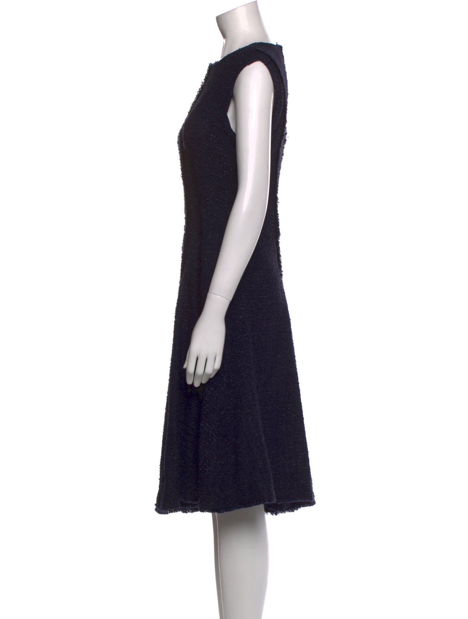 CH Carolina Herrera Crew Neck Midi Length Dress