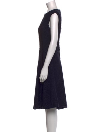 CH Carolina Herrera Crew Neck Midi Length Dress