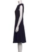 CH Carolina Herrera Crew Neck Midi Length Dress