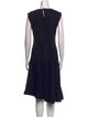 CH Carolina Herrera Crew Neck Midi Length Dress