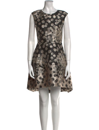 CH Carolina Herrera Printed Knee-Length Dress