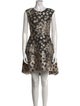 CH Carolina Herrera Printed Knee-Length Dress