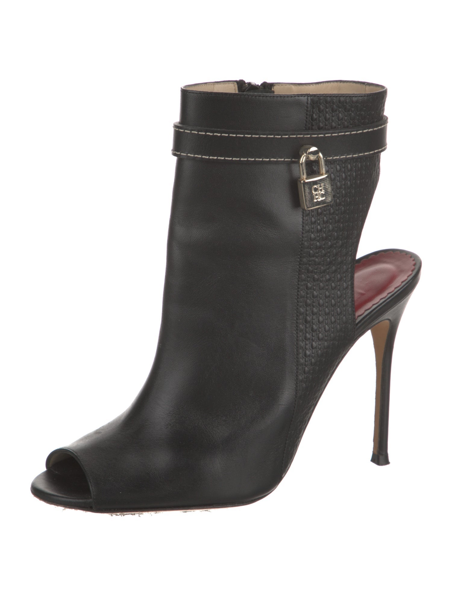 CH Carolina Herrera Leather Boots