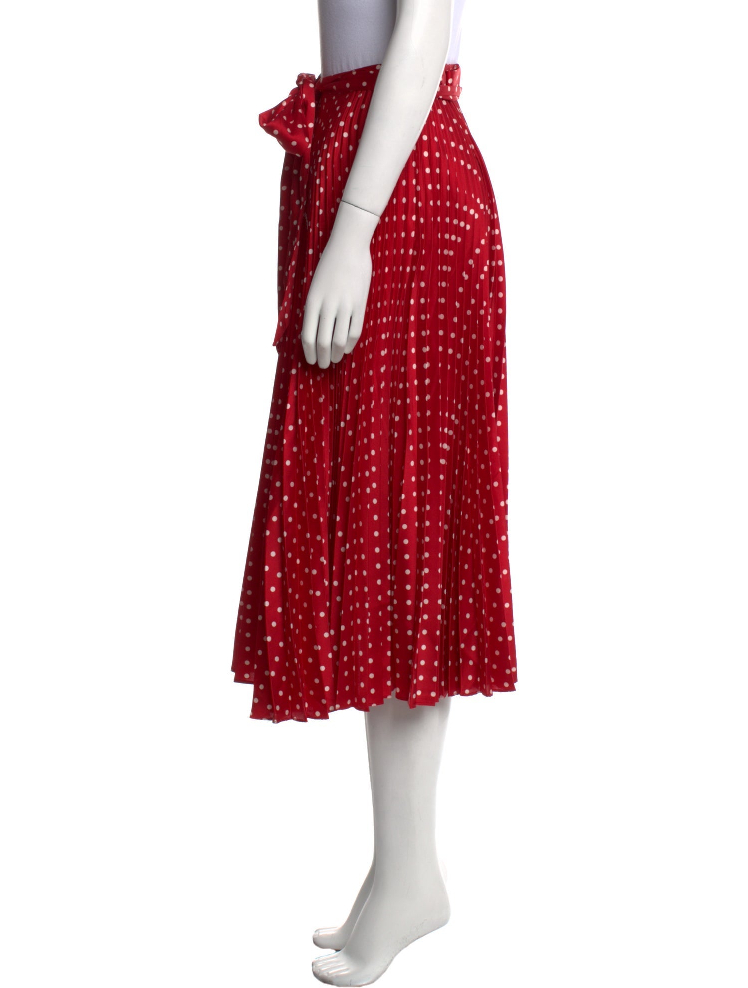CH Carolina Herrera Polka Dot Print Knee-Length Skirt
