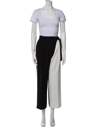 CH Carolina Herrera Ruffle Embellishment Pant Set