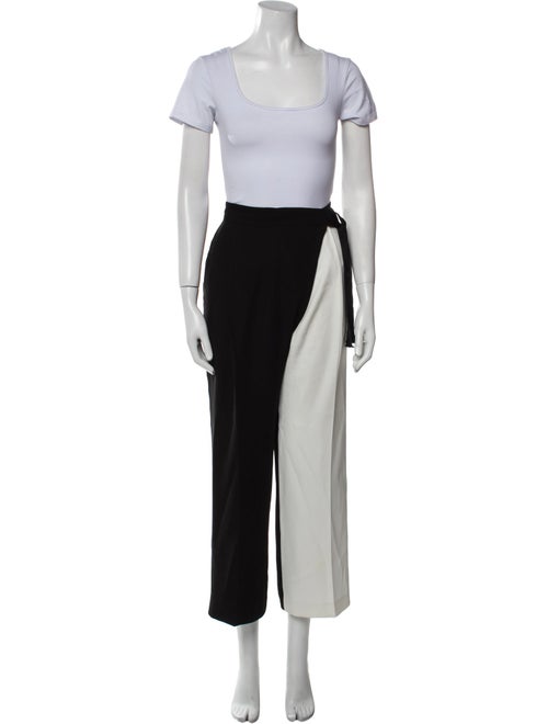 CH Carolina Herrera Ruffle Embellishment Pant Set