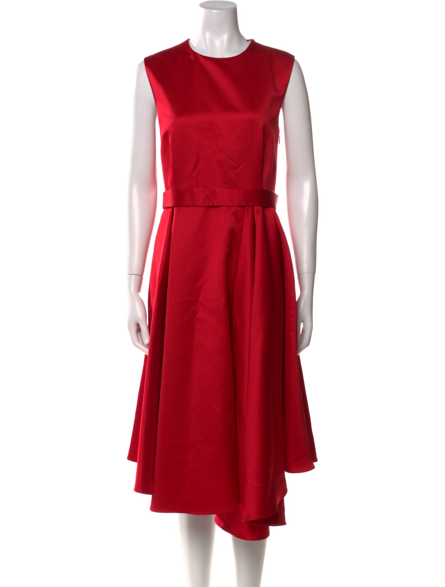 CH Carolina Herrera Crew Neck Midi Length Dress