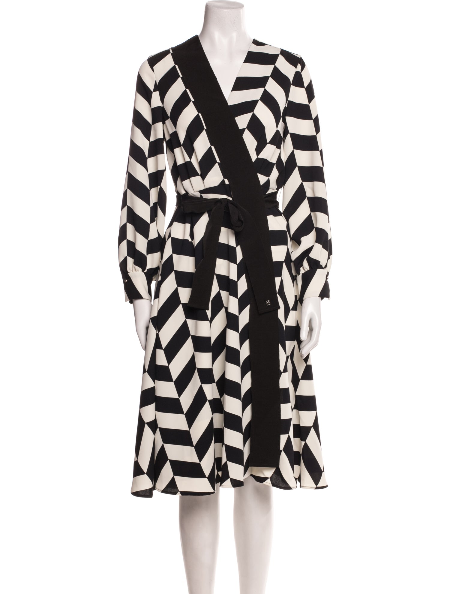 CH Carolina Herrera Printed Midi Length Dress
