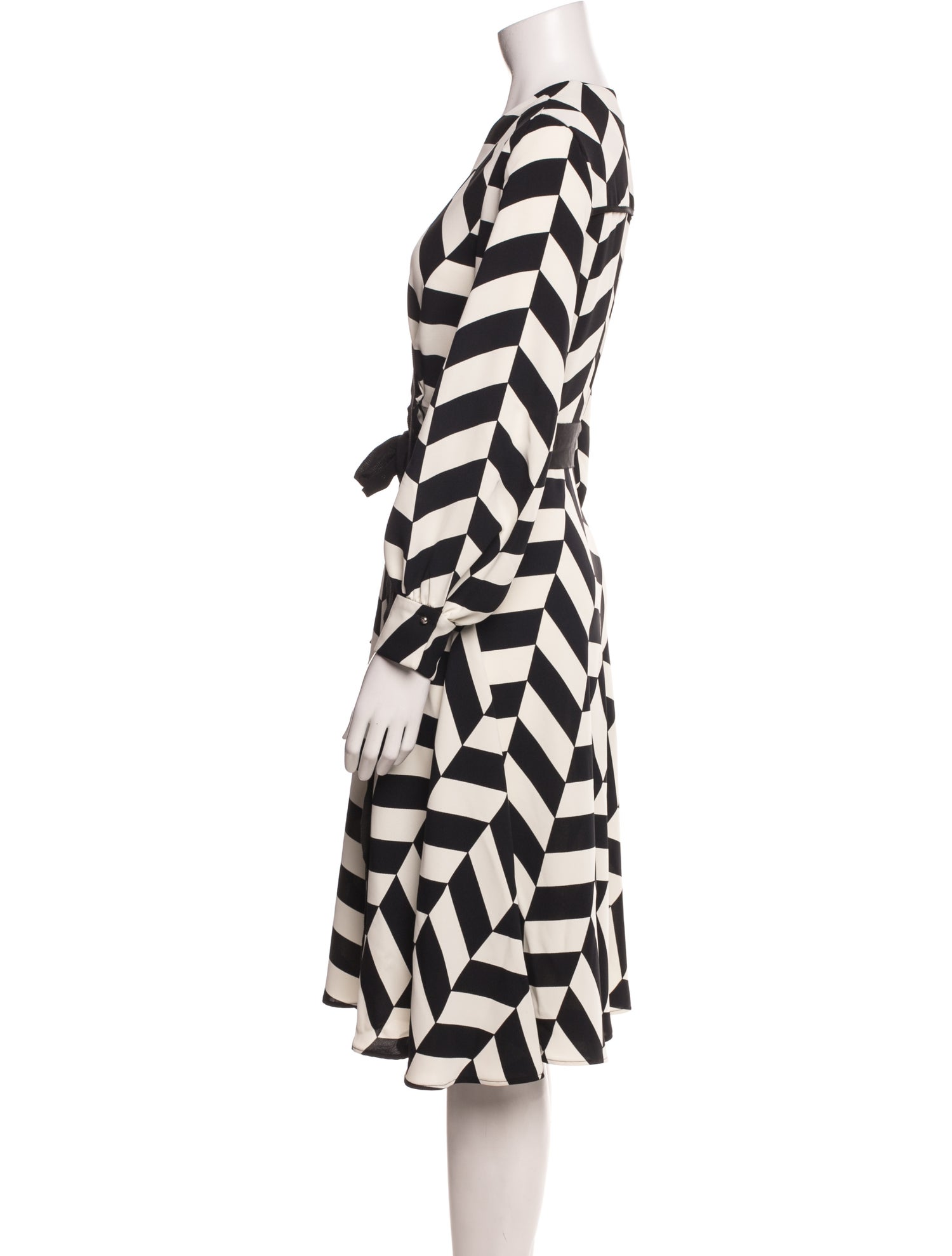 CH Carolina Herrera Printed Midi Length Dress