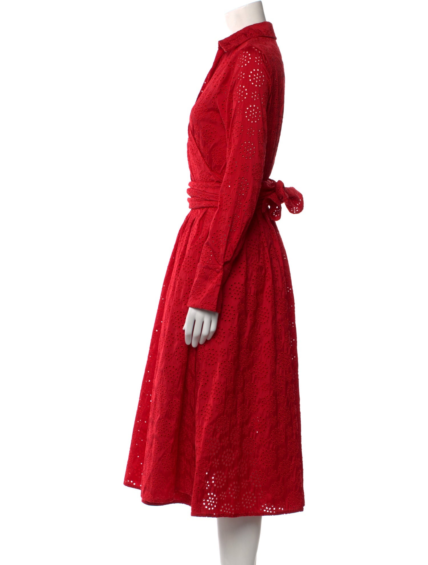 CH Carolina Herrera V-Neck Long Dress