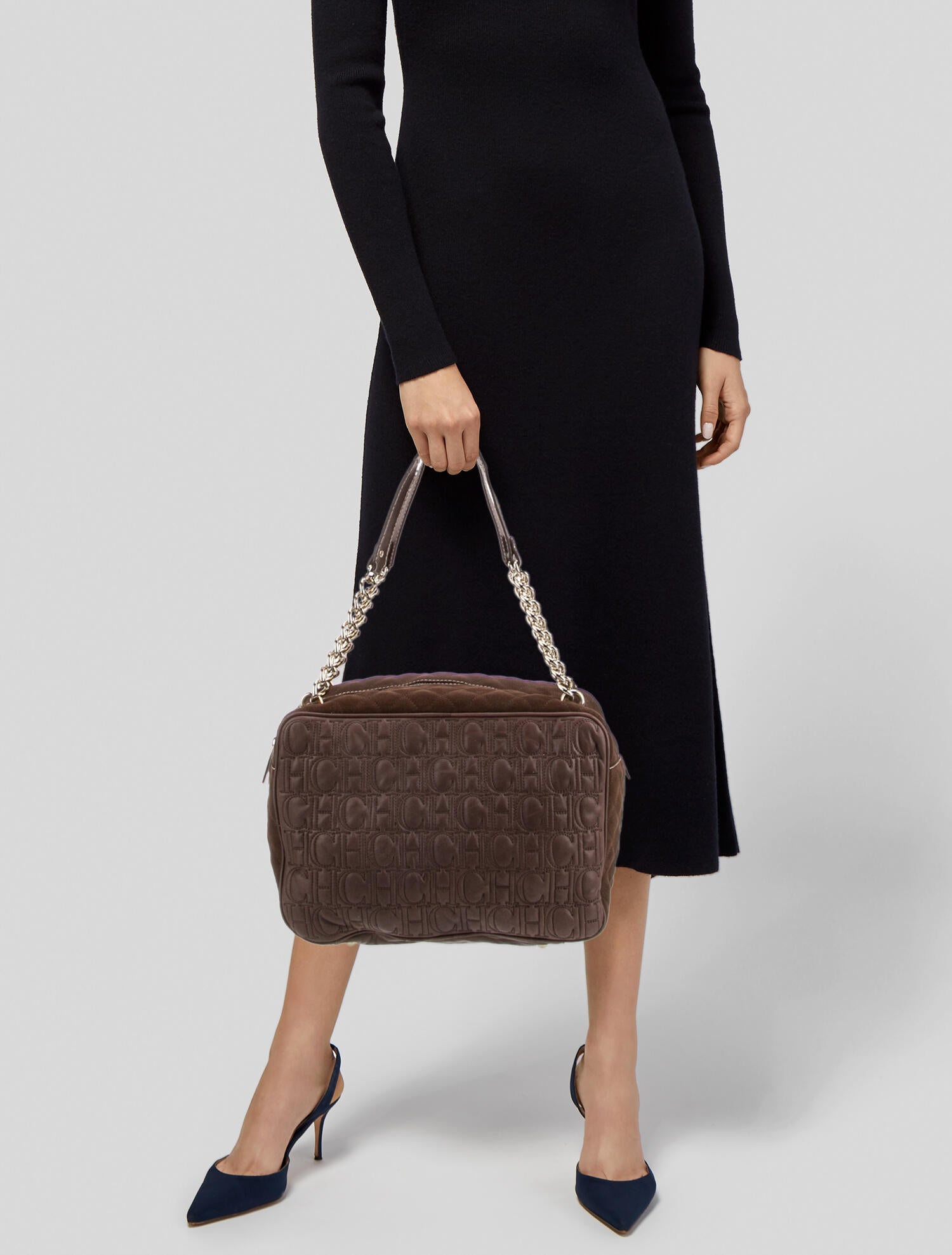 CH Carolina Herrera Monogram Shoulder Bag