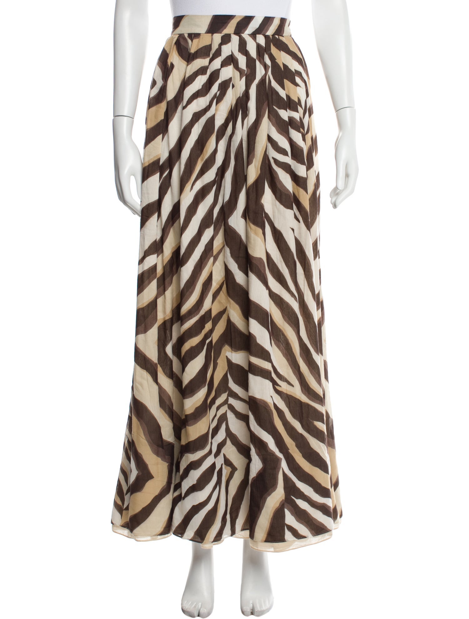 CH Carolina Herrera Animal Print Long Skirt