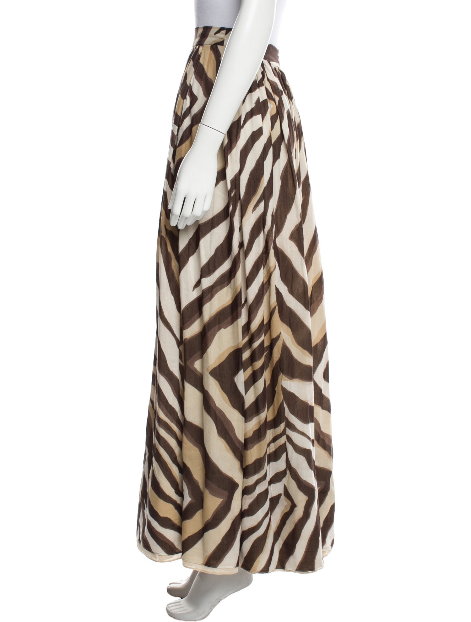 CH Carolina Herrera Animal Print Long Skirt