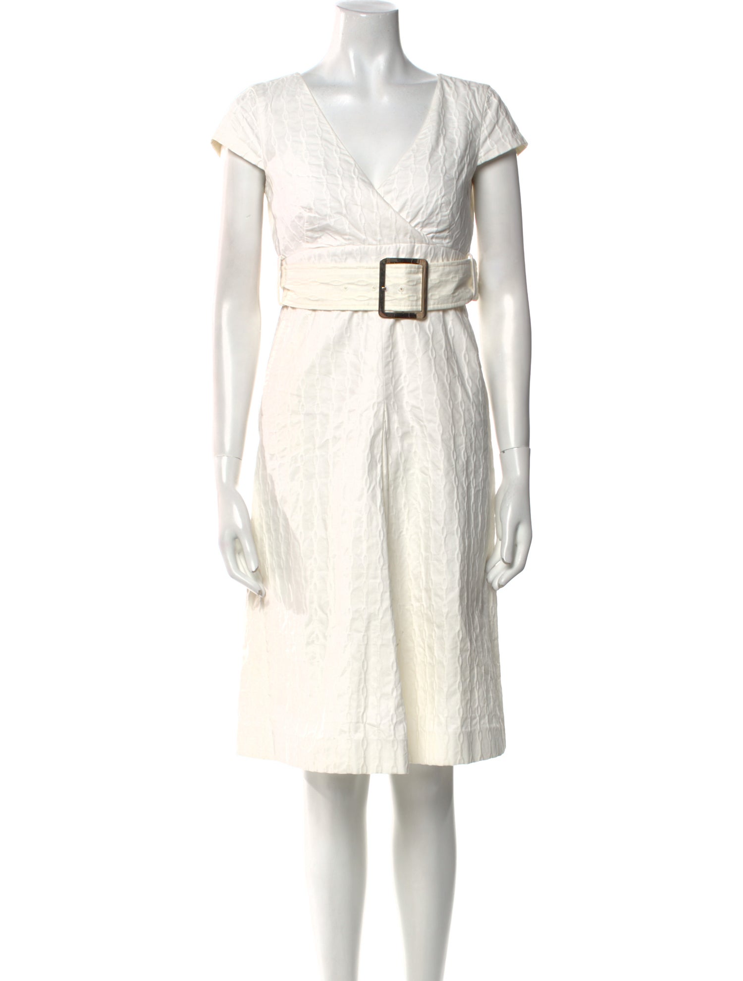 CH Carolina Herrera Printed Knee-Length Dress