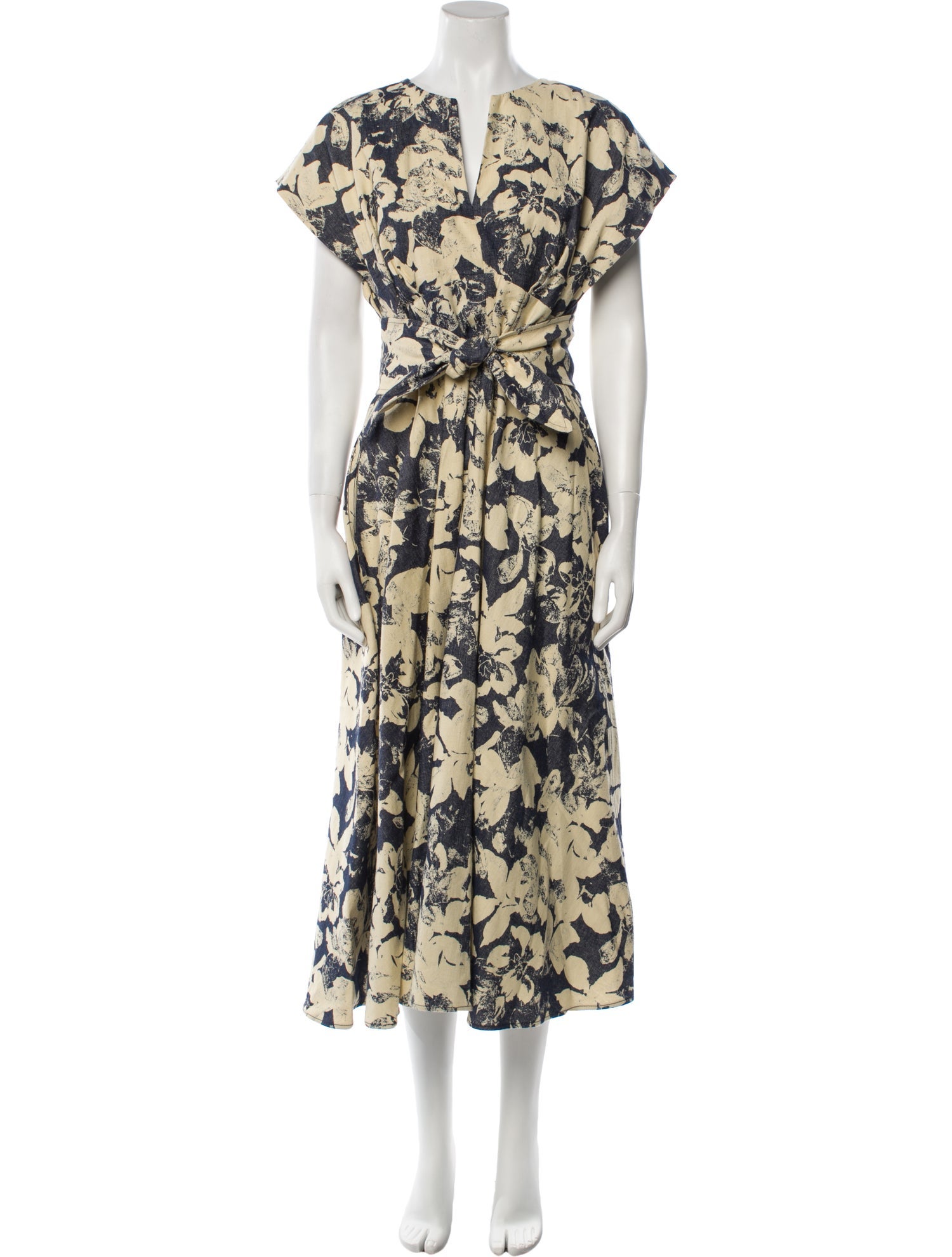 CH Carolina Herrera Floral Print Long Dress