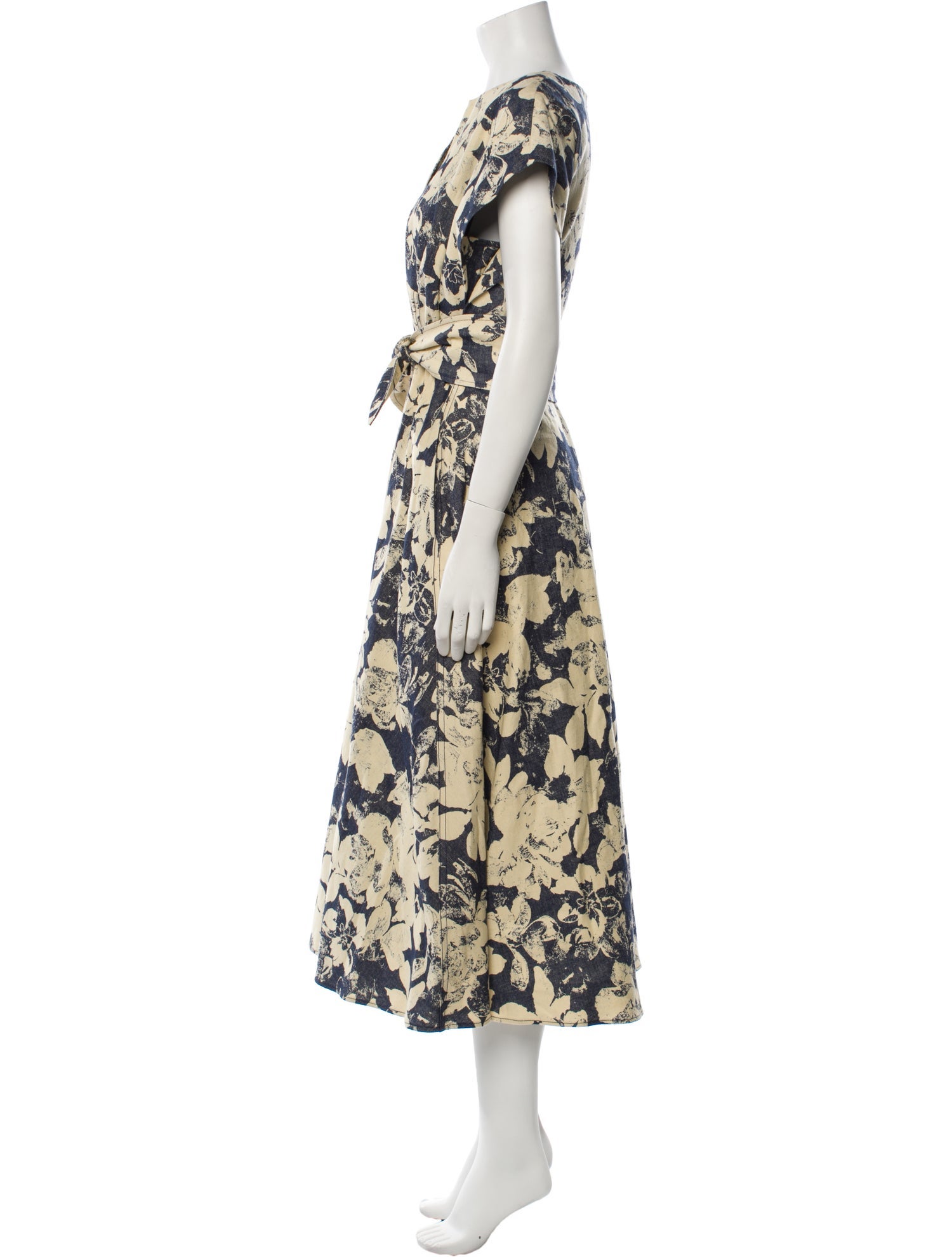 CH Carolina Herrera Floral Print Long Dress
