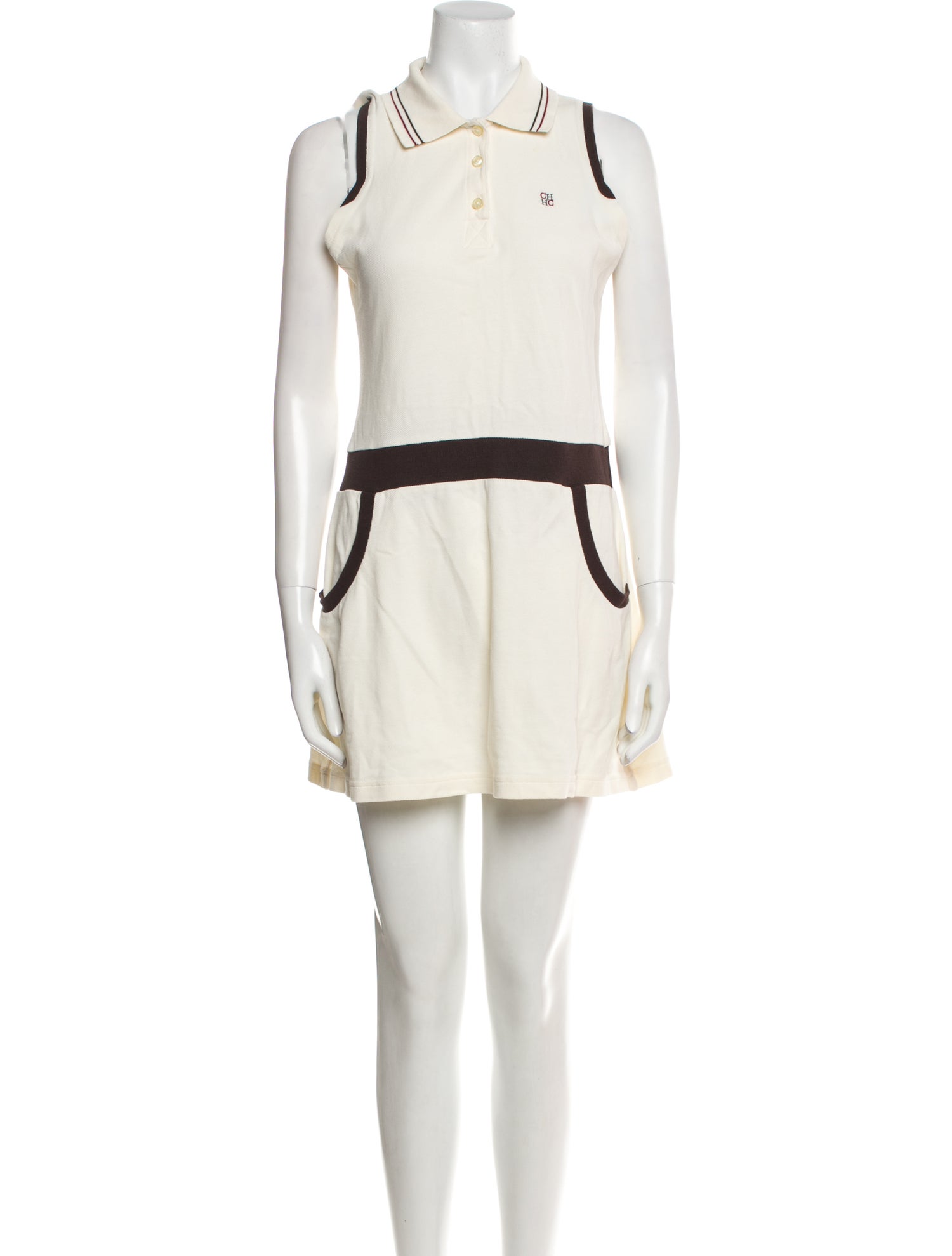 CH Carolina Herrera Striped Mini Dress