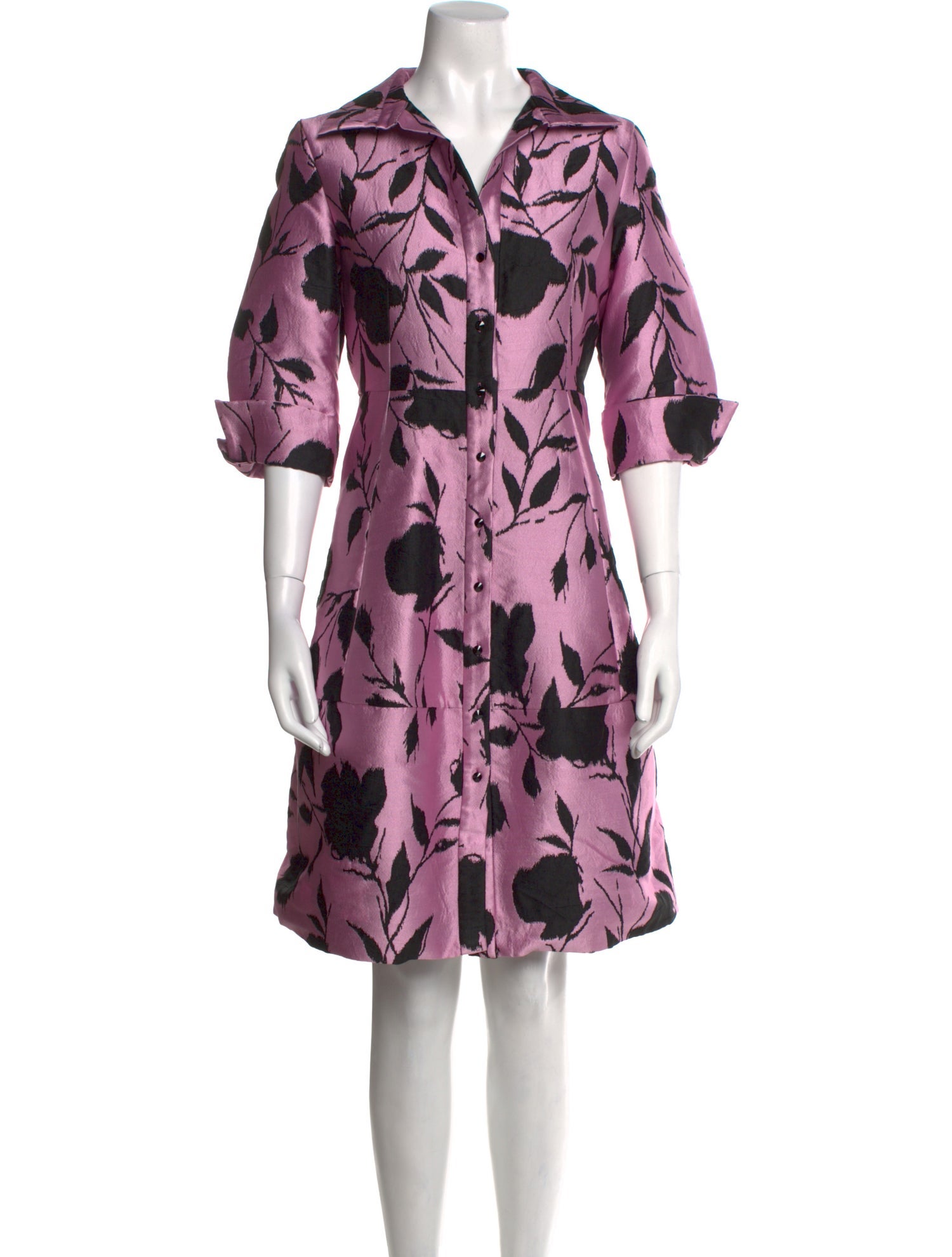 CH Carolina Herrera Vintage Midi Length Dress