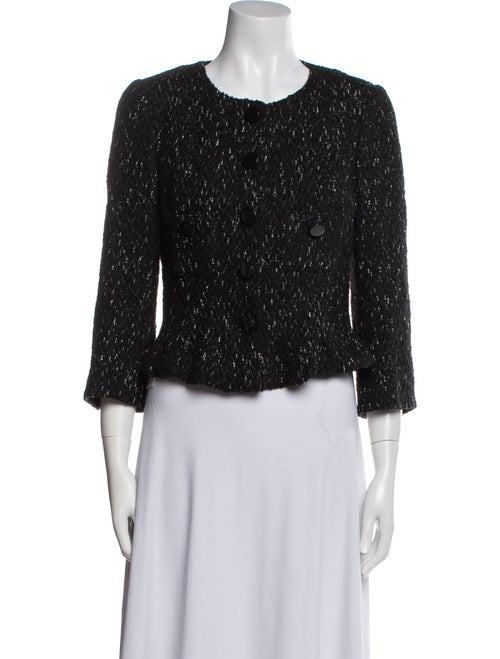 CH Carolina Herrera Tweed Pattern Evening Jacket
